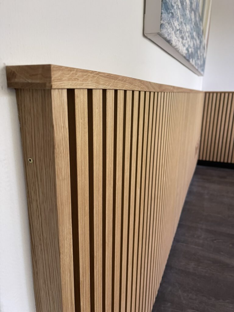 Wandpaneel Akustikpaneel Eiche Detail Abschluss